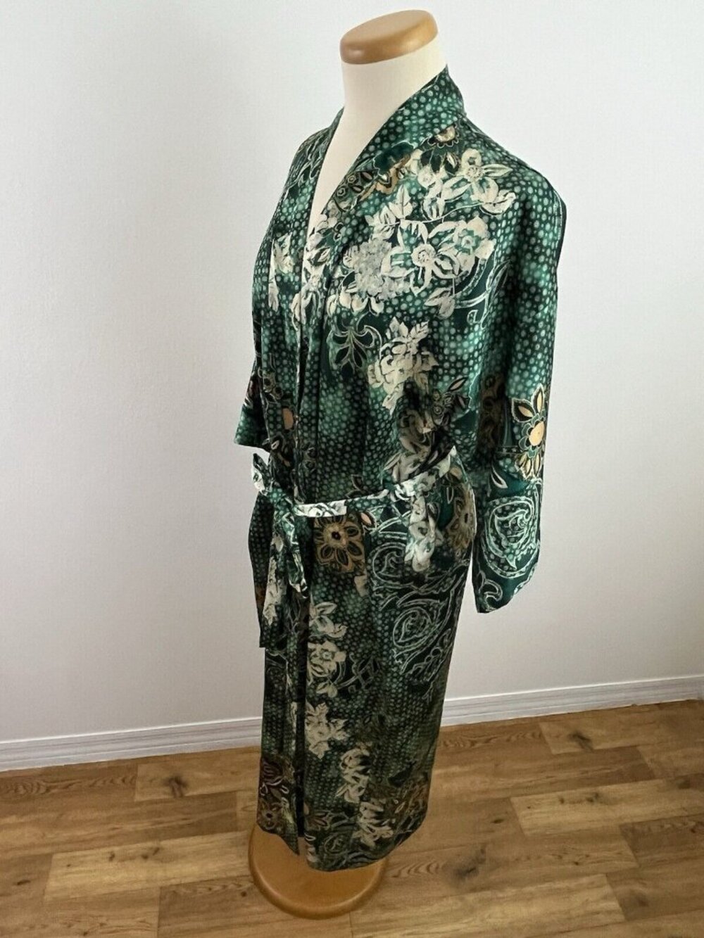 Vintage California Dynasty Lingerie Dressing Gown Peignoir Robe Women's L - Picture 7 of 14